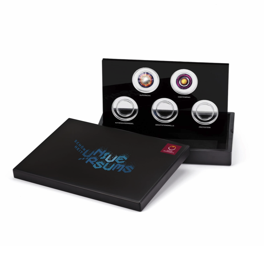 2024 Supernova + 2025 Einstein Ring- 20€ Austria Proof + Collection Box